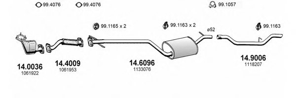 ASSO ART0957 Exhaust System